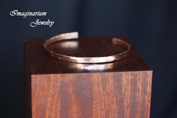 Hammered Raw Copper Bangle