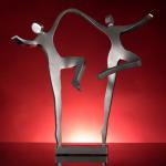 Joyous Dancers 16" in steel