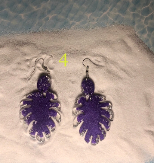 Making Waves, beach style Resin earrings picture