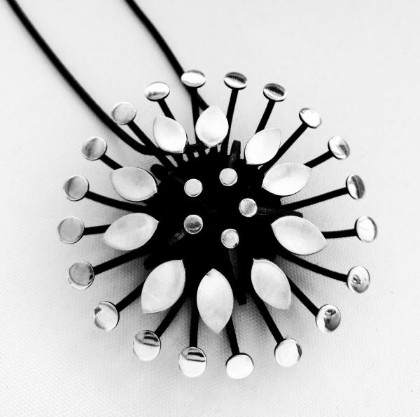 Modern Floral Round Brooch/Pendant picture
