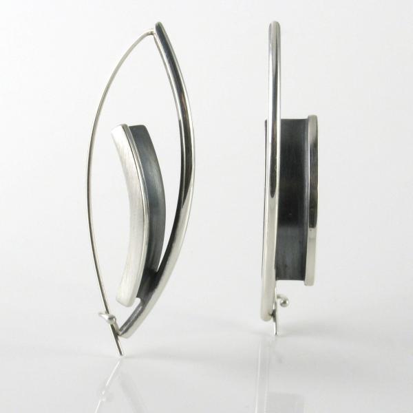 Long Vertical Arc Earrings