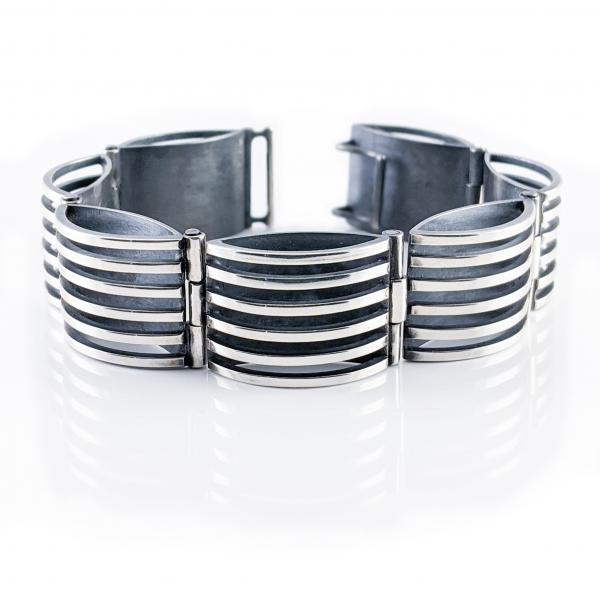 6 Line Hinged Arc Bracelet