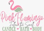 PINK FLAMINGO CANDLE