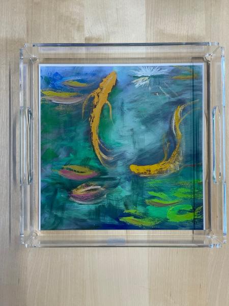 Colorful Koi tray