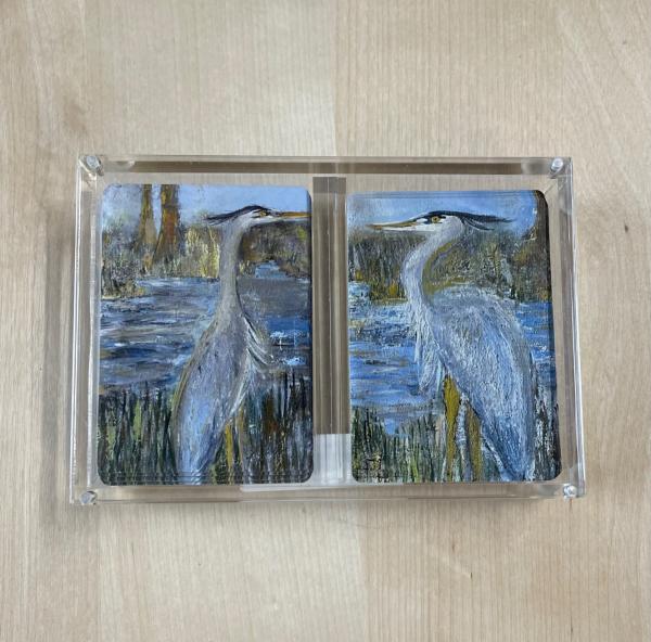 Blue Herron Playing Cards