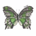 Butterfly Giclee Print (11"x14"): Malachite