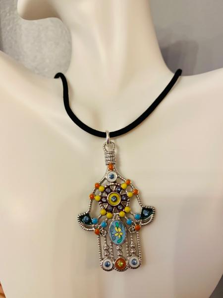 Hamsa Pendant Necklace (large pendant) picture