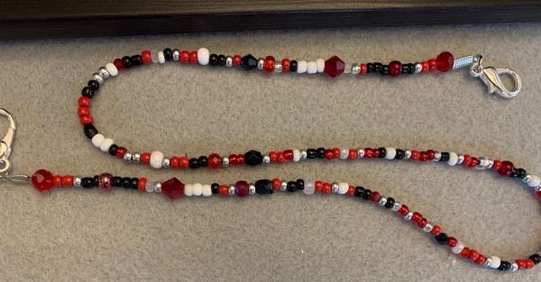 Handmade Beaded Mask Holder/Lanyard picture