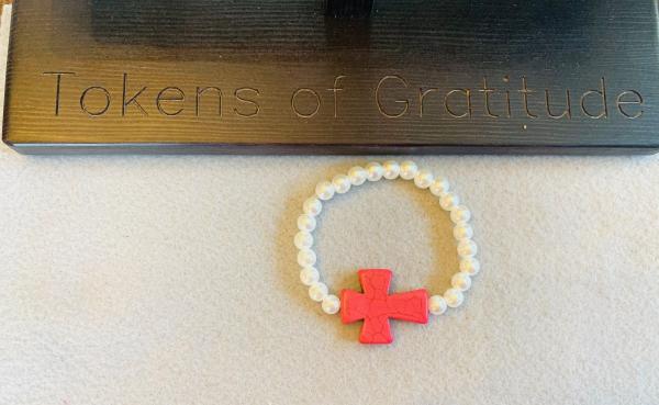 Handmade Beaded Cross Bracelet