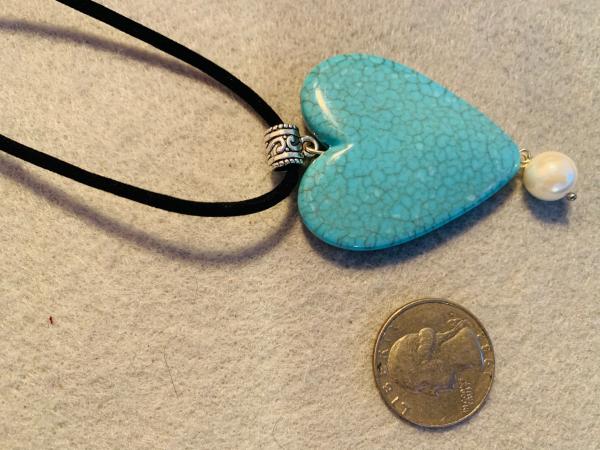 Turquoise Heart Pendant Necklace picture