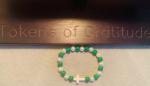 St. Patrick's Day Beaded Bracelet with Cross