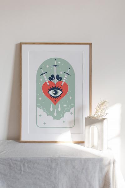 Three of Swords Print