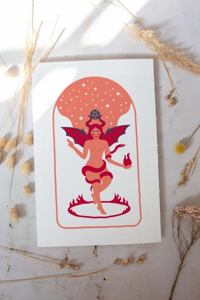 The Devil Tarot Print picture