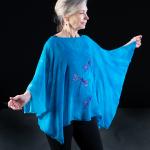 Dragonfly Silk Chiffon Magyar Top