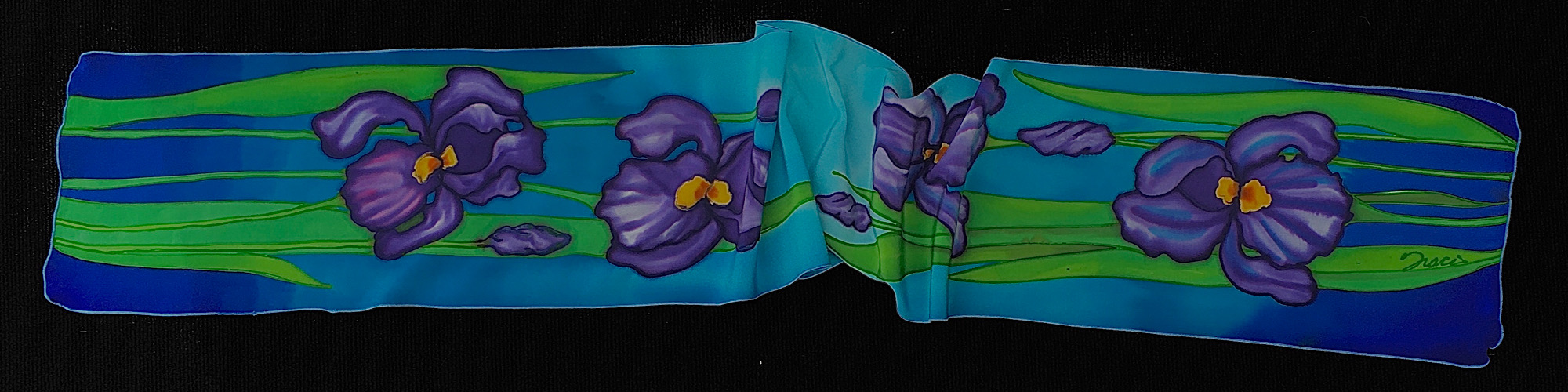 8" x 60" IRIS scarf picture