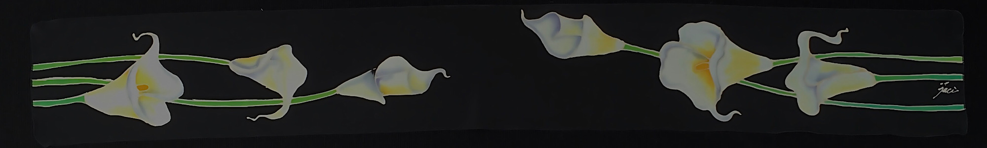 8" x 60" CALLA LILY scarf picture