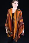 Silk Chiffon Wrap in earth colors