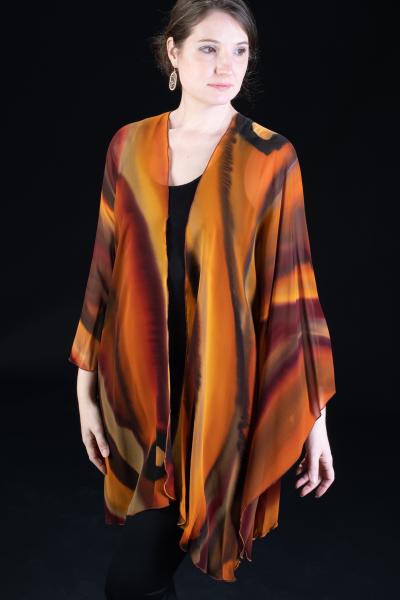 Silk Chiffon Wrap in earth colors picture