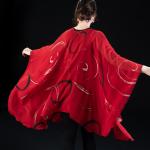 Red Silk Chiffon Wrap