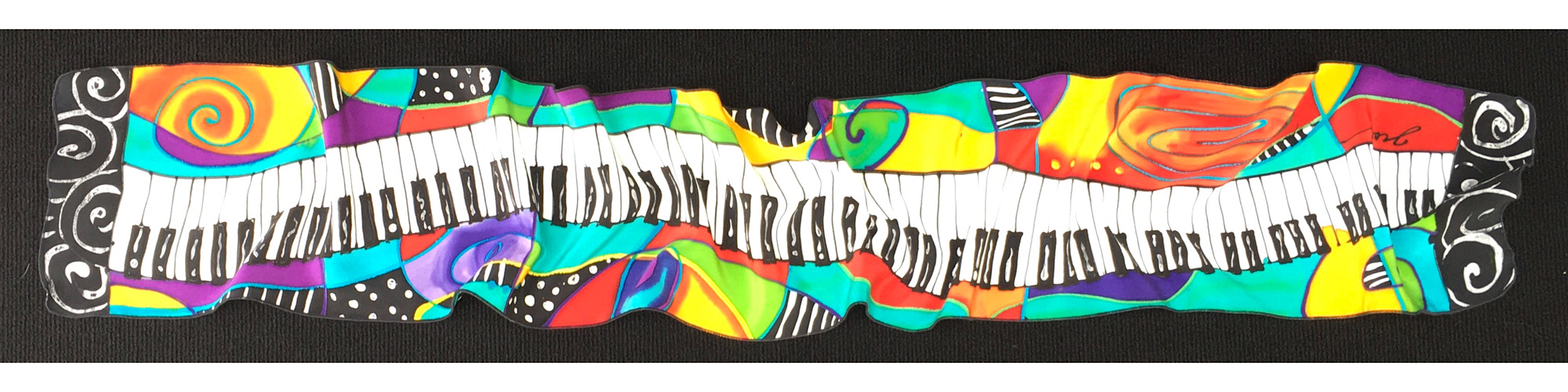 8" x 60" Musical Extravaganza scarf picture