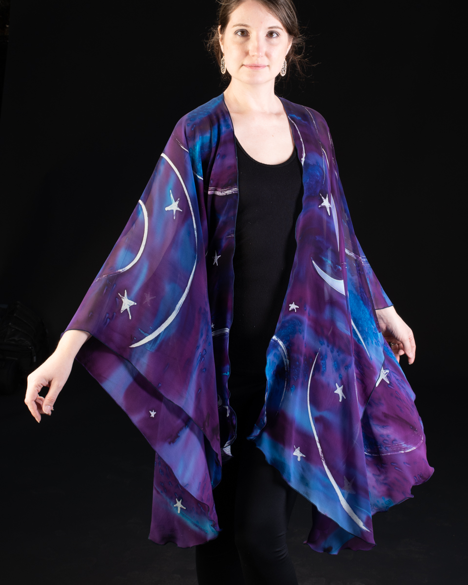 MOON AND STAR Silk Chiffon Wrap picture