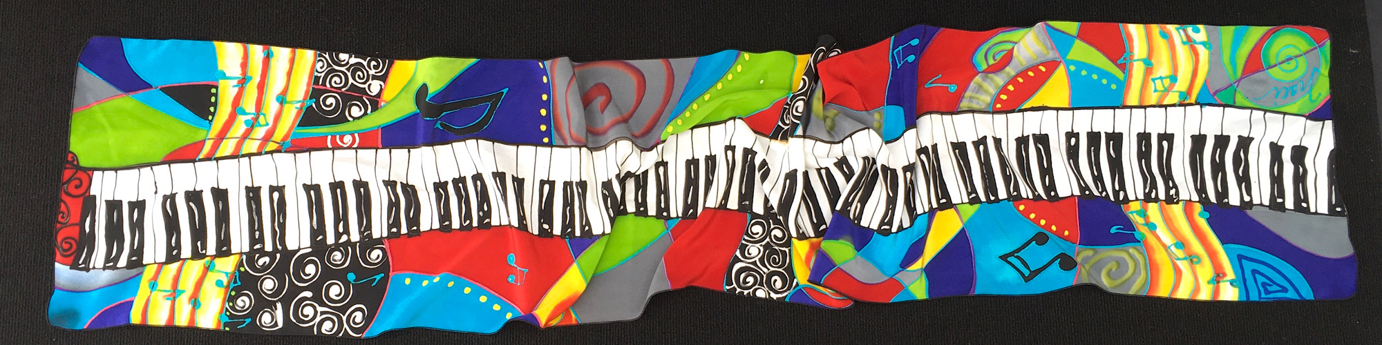 8" x 60" Musical Extravaganza scarf picture