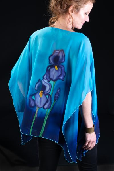 IRIS Silk Chiffon Poncho picture