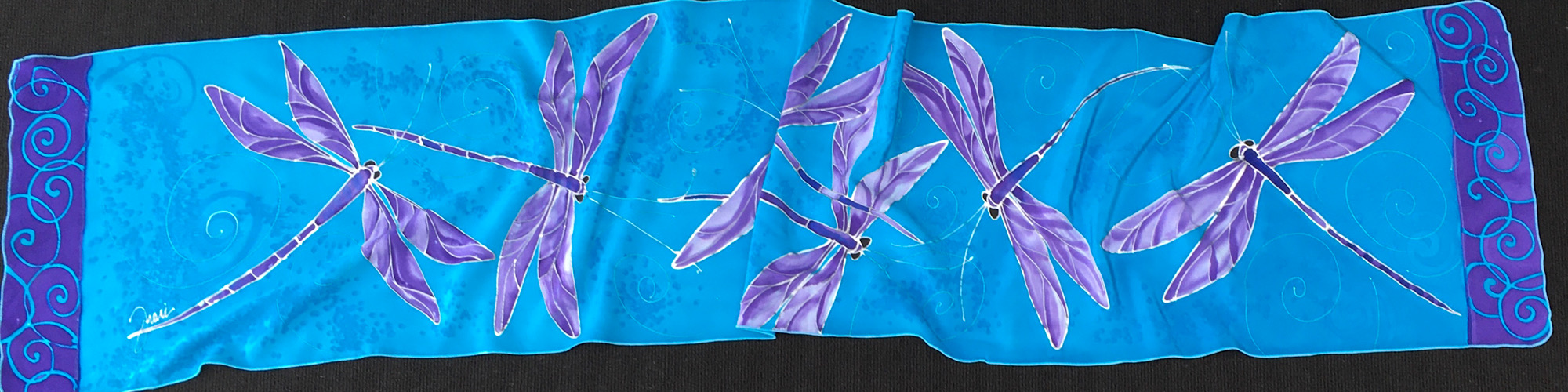 14" x 72" DRAGONFLY scarf picture