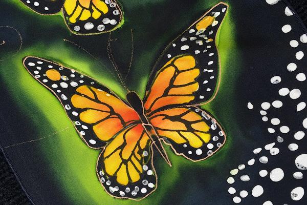 8" x 60"  Butterfly scarf picture