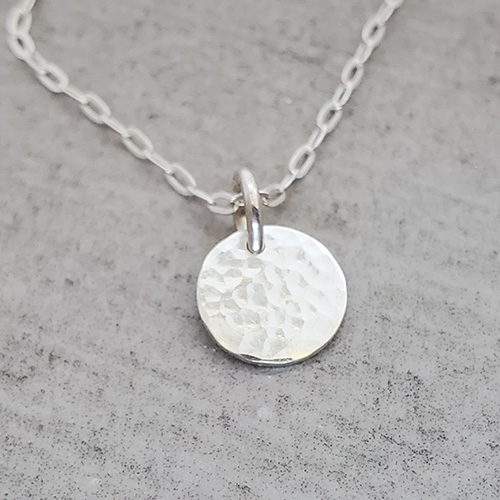 Hammered Disk Necklaces picture