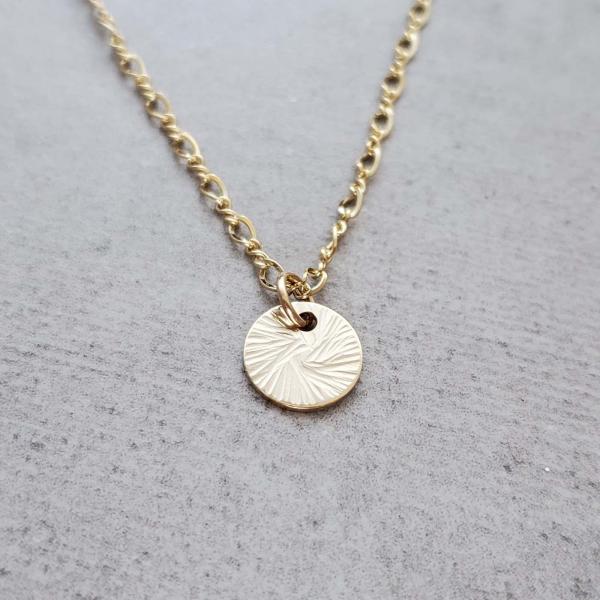 Hammered Disk Necklaces picture