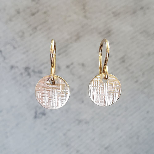 Hammered Disk Earrings picture