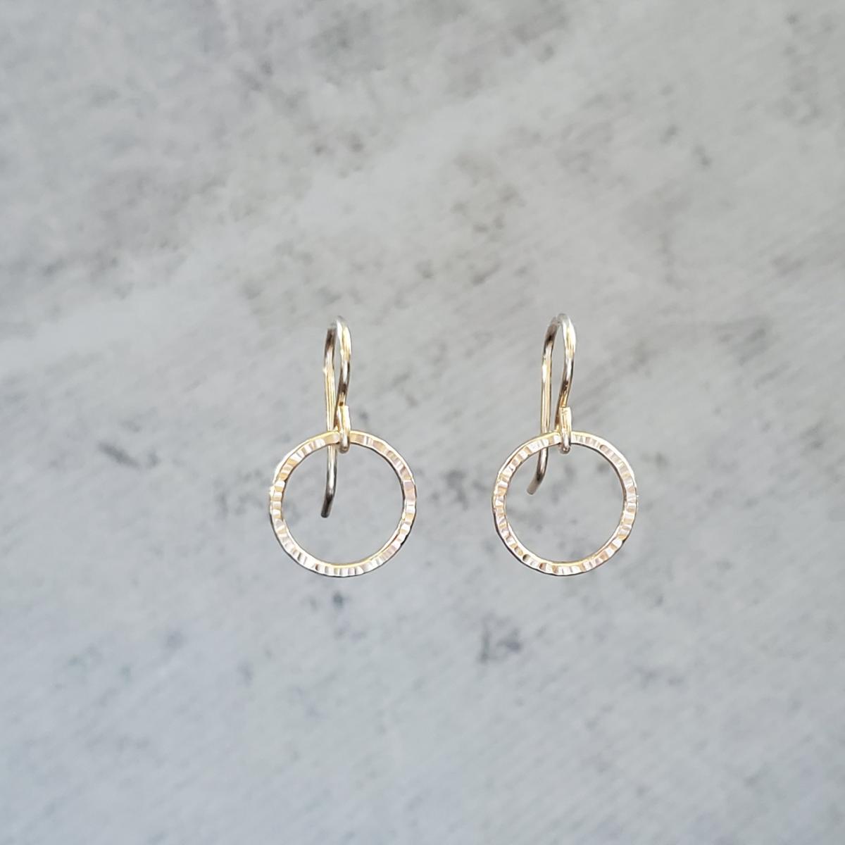 14k Gold Fill Hoop Earrings picture