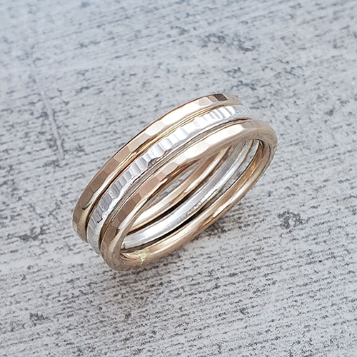 Fine Silver Stacking Rings picture