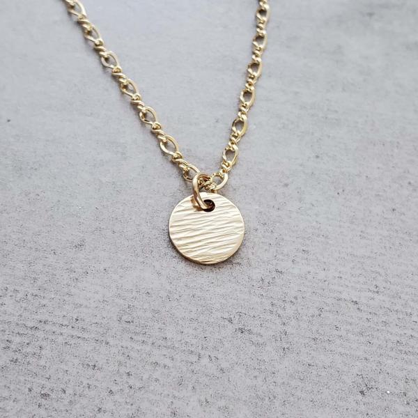 Hammered Disk Necklaces picture