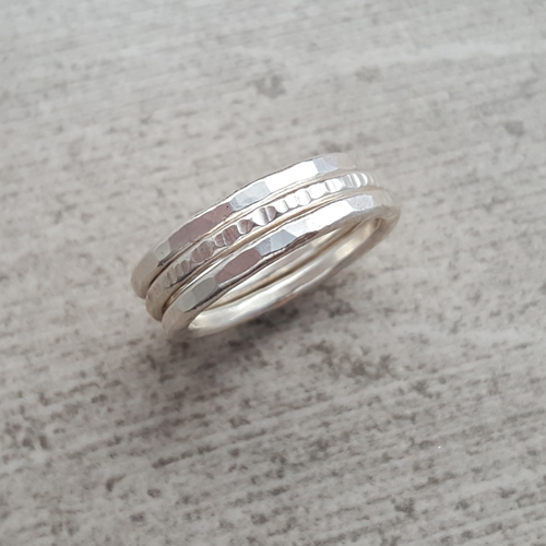 Fine Silver Stacking Rings