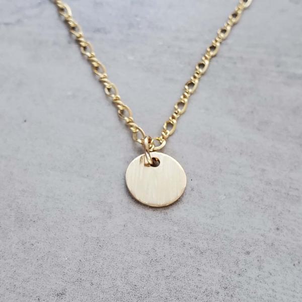 Hammered Disk Necklaces picture