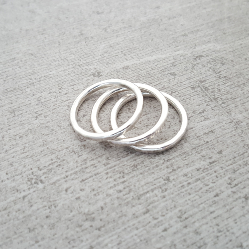 Fine Silver Stacking Rings picture