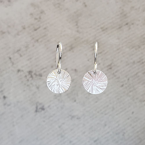 Hammered Disk Earrings picture