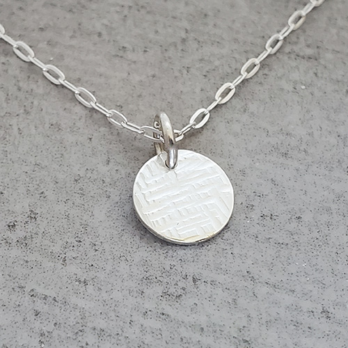 Hammered Disk Necklaces picture