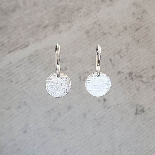 Hammered Disk Earrings picture