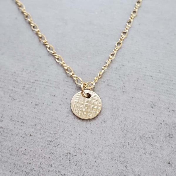 Hammered Disk Necklaces picture