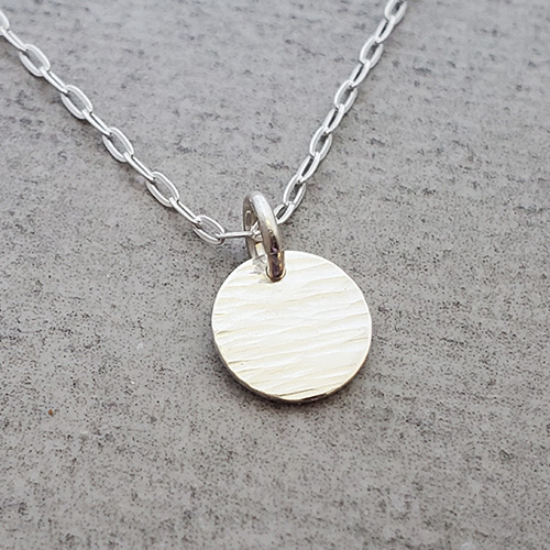 Hammered Disk Necklaces picture