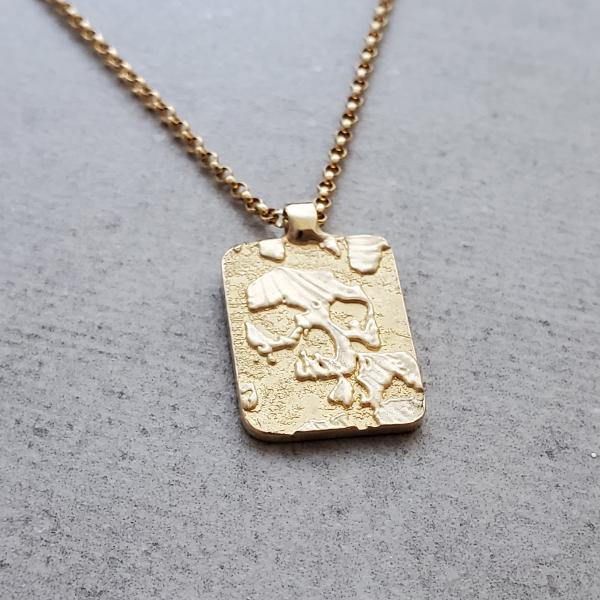 14k Gold Catacombs Skull Necklace picture