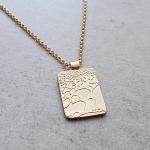 14k Gold Beer Tree Necklace