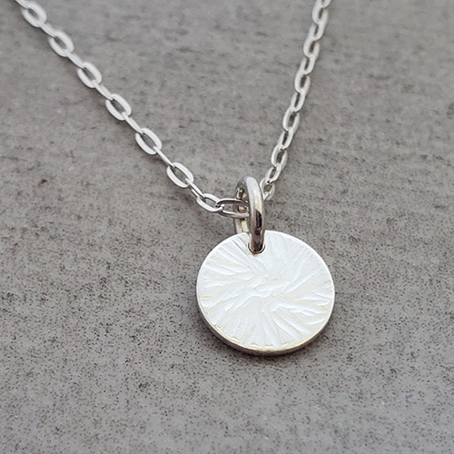 Hammered Disk Necklaces picture