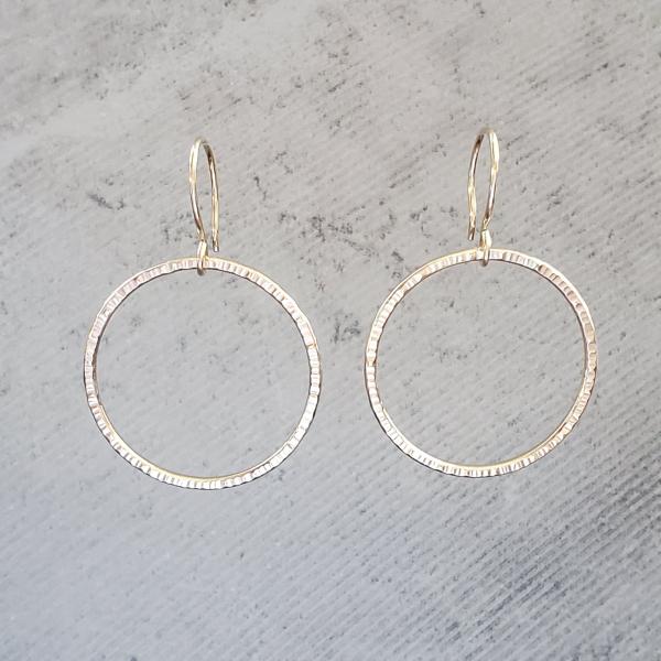 14k Gold Fill Hoop Earrings picture