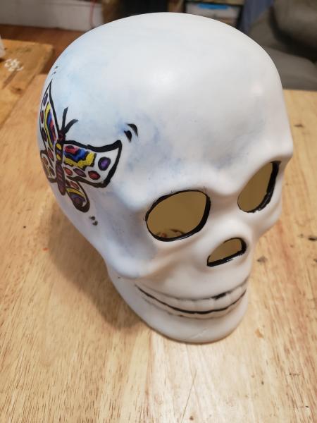 Painted Nightlight Skulls picture