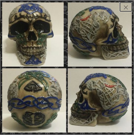 Painted Resin Skulls picture