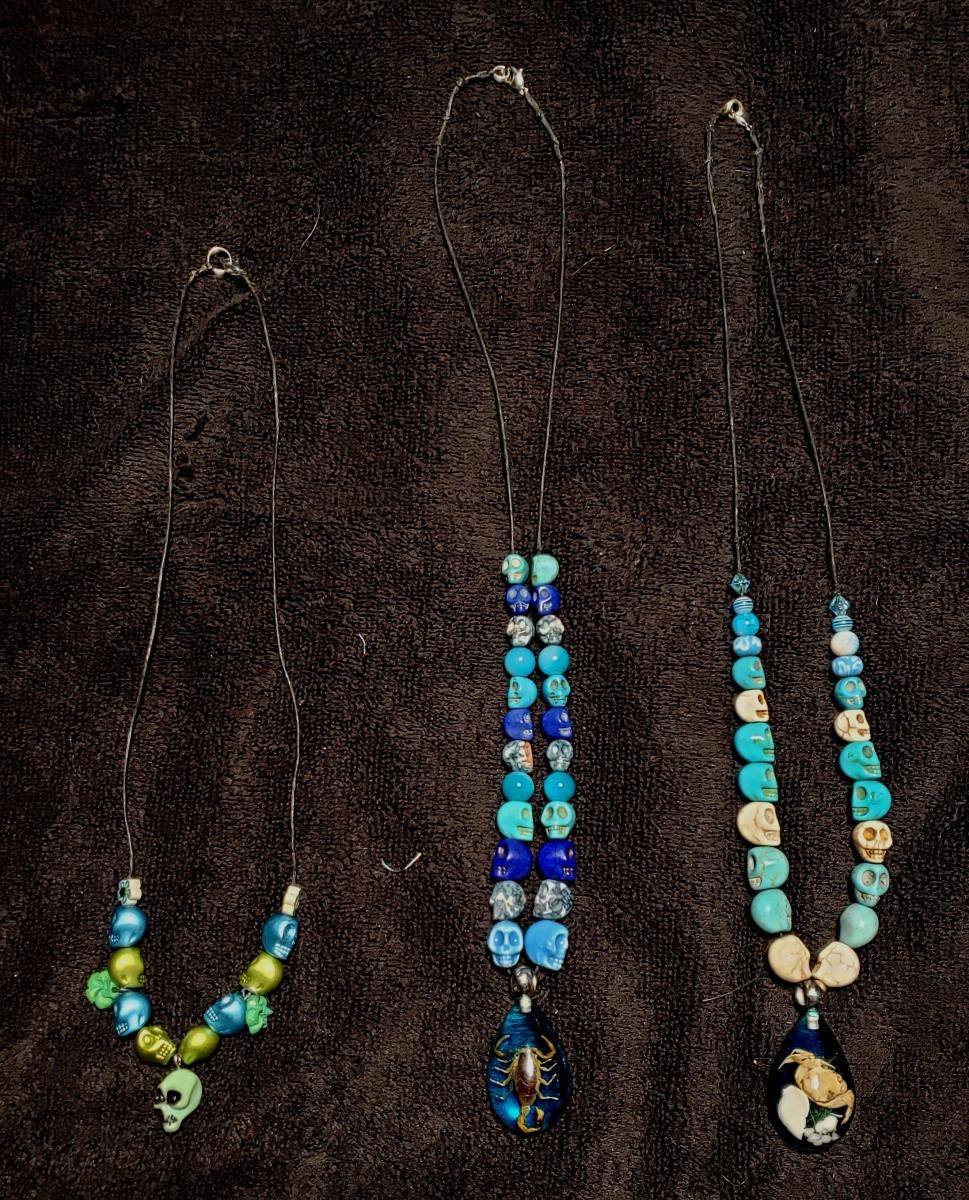Skull & Bugs Necklaces picture